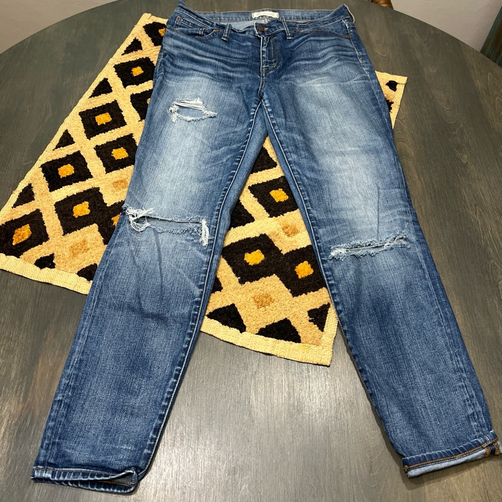 Madewell High Riser Skinny Jeans Sz 30 Distressed EUC